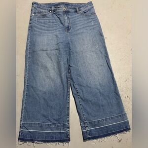 New Directions Blue Flare Wide Leg Jeans